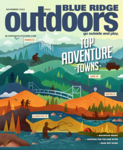 Top Adventure Town Front cover of the Blue Ridge Outdoors Magazine