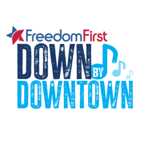 Freedom First Down by Downtown logo