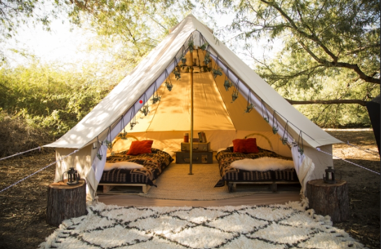 photo of star city glamping tent